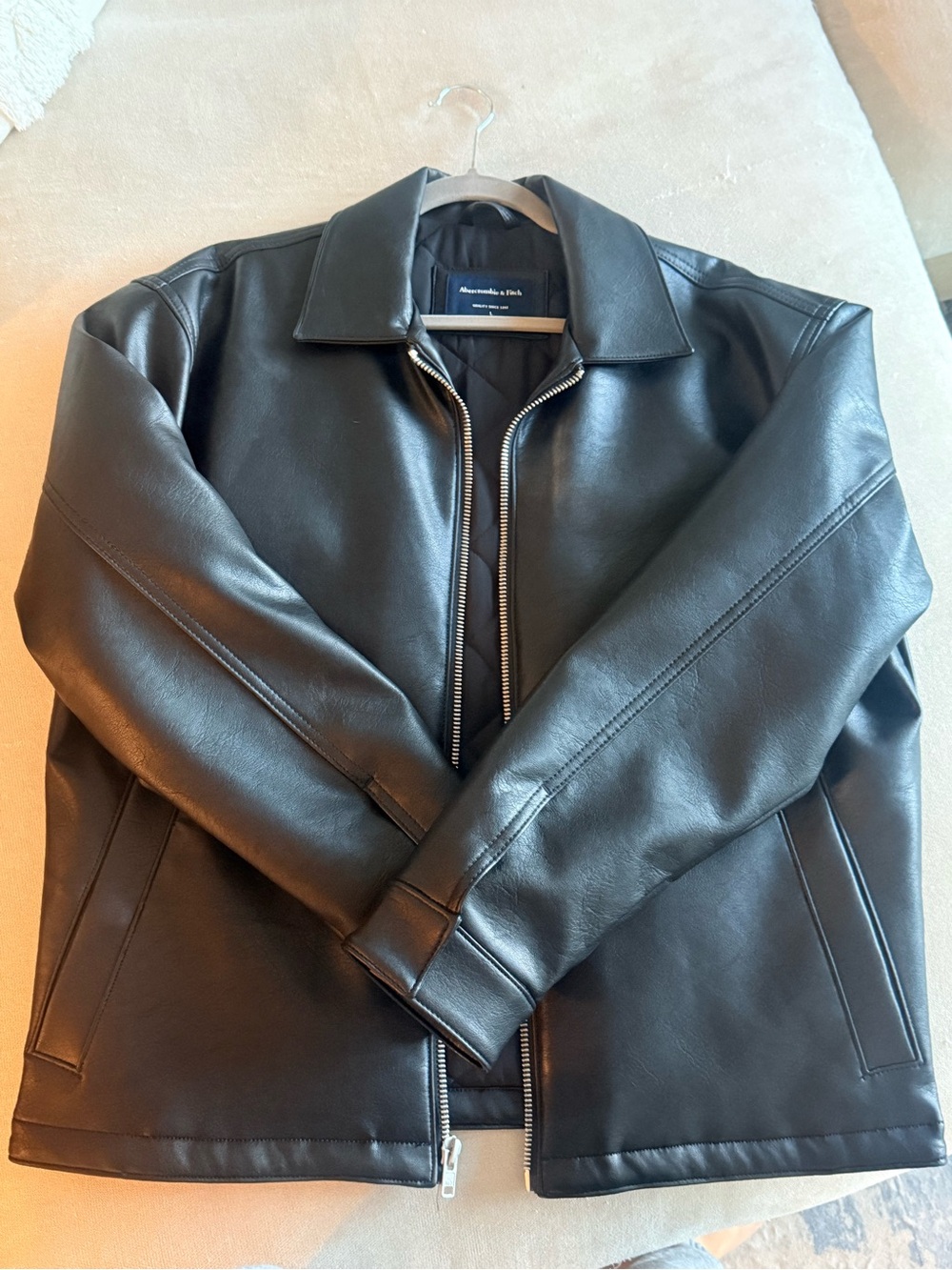Abercrombie & Fitch Black Slim Bomber Jacket